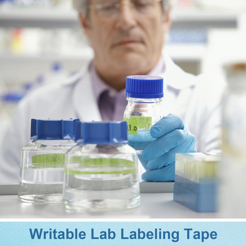 Glenmal 3 Rolls Laboratory Labeling Tapes, 164 Feet Long x 3/4 Inch Width, Temperature Resistant Water Resistant Freezer, Assorted Color for Marking and Colorful Coding Label Tape(Light Color) - Image 4